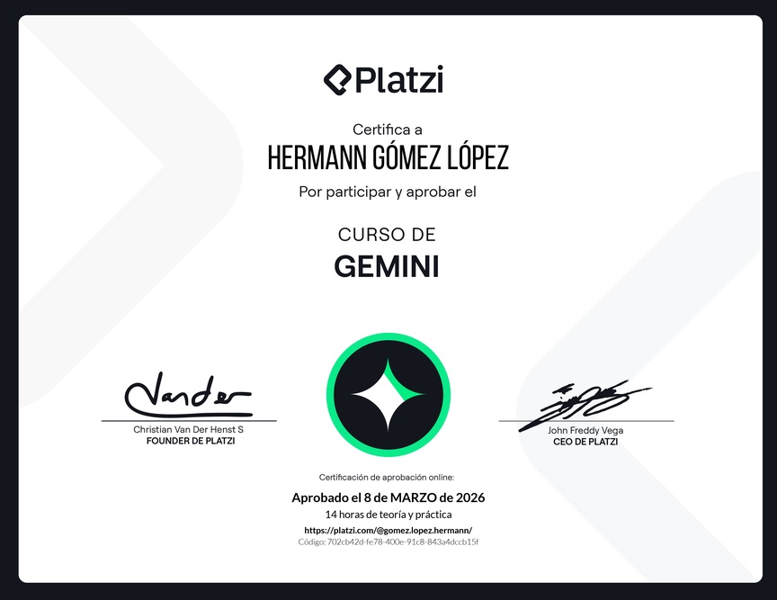 Diploma del Curso de Gemini