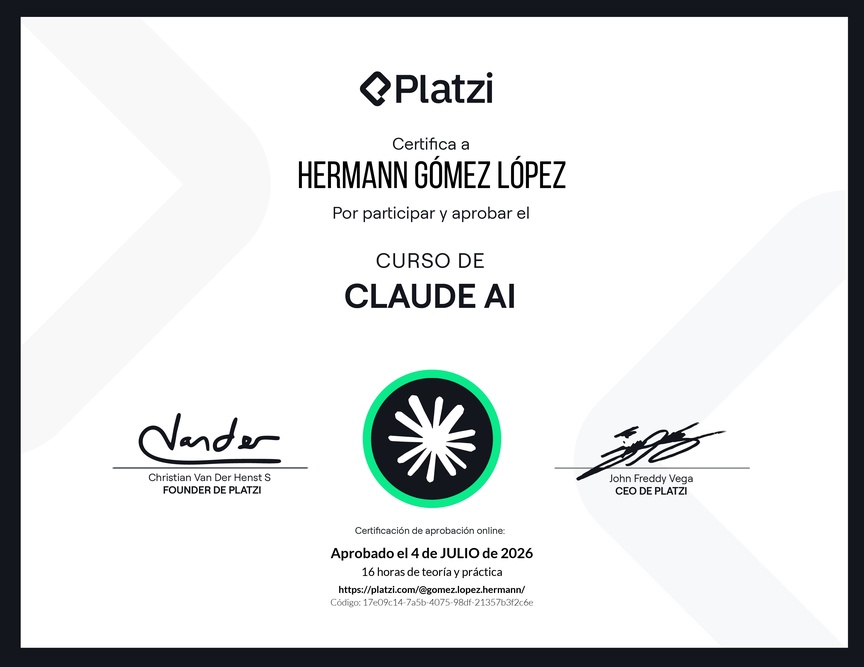 Diploma del Curso de Claude AI