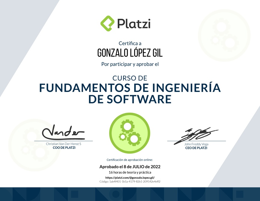 Diploma de Fundamentos de Ingeniería de Software