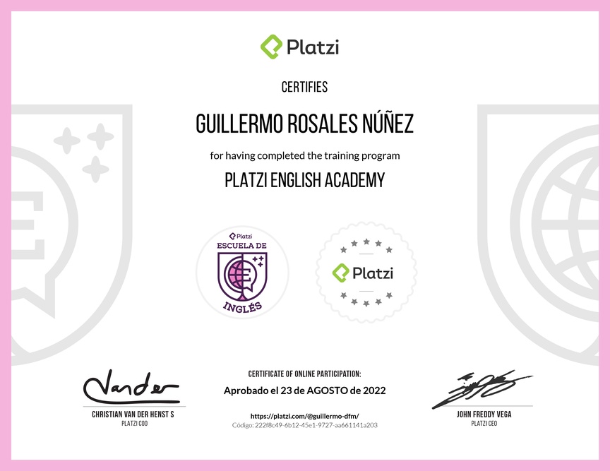 Diploma de la Ruta de Aprendizaje de English Learning