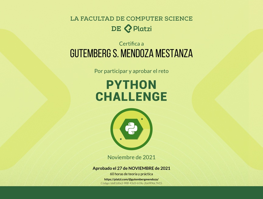 Diploma de Python Challenge