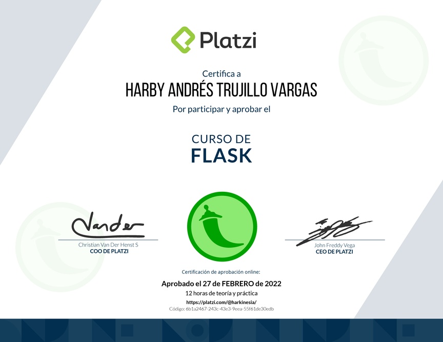 Diploma del Curso de Flask