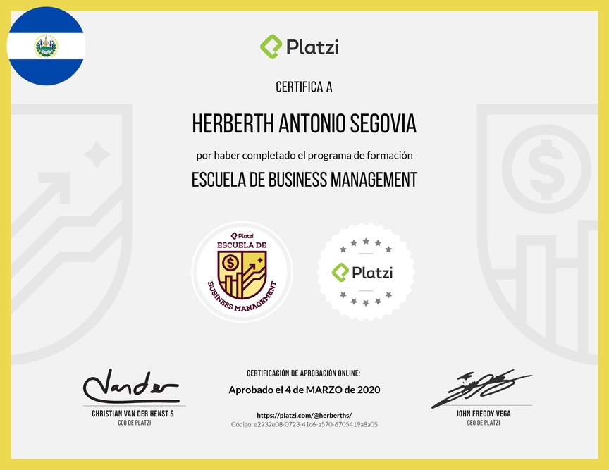 Diploma de la Ruta de Aprendizaje de Business Management