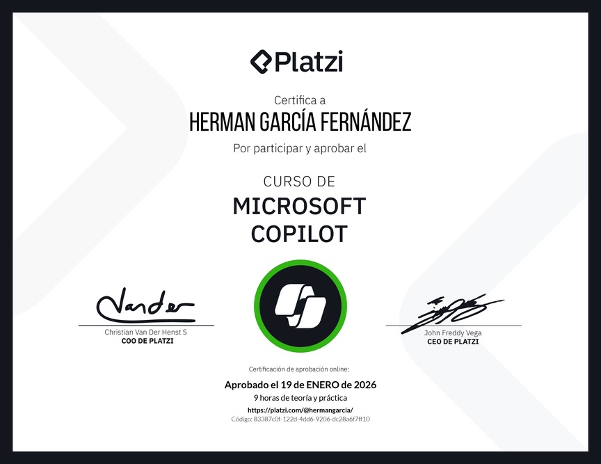Diploma del Curso de Microsoft 365