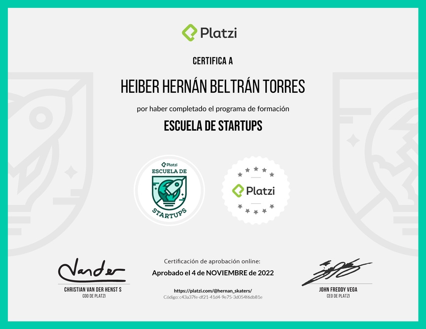 Diploma de la Ruta de Aprendizaje de Ruta de Startups