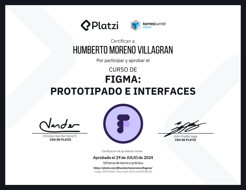 Diploma del Curso Básico de Figma - 2022