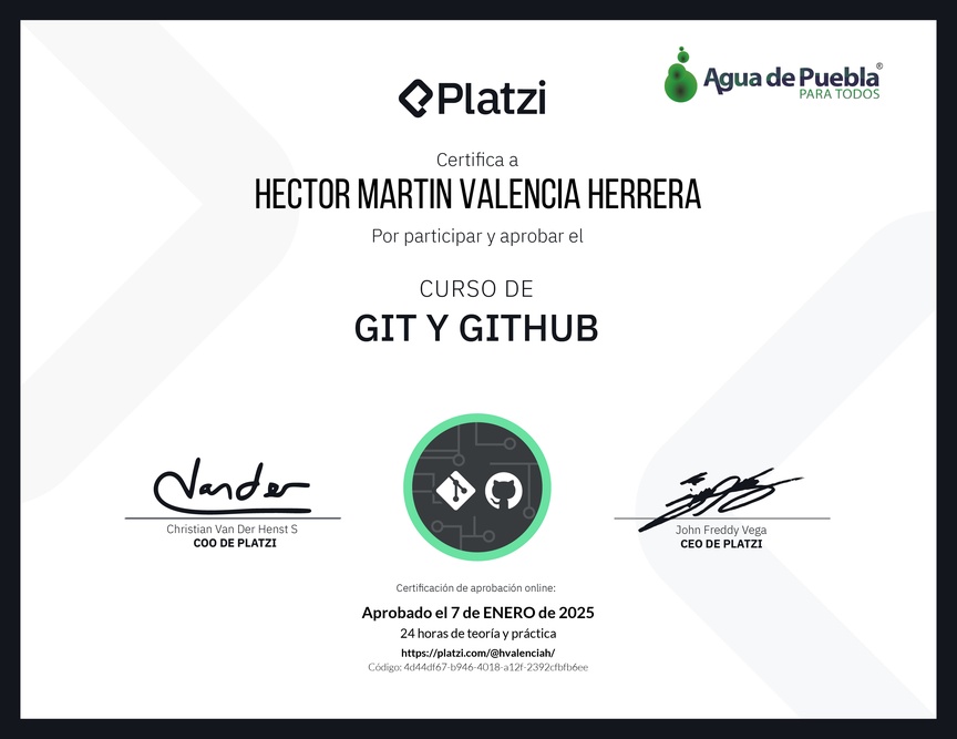 Diploma del Curso de Git y GitHub