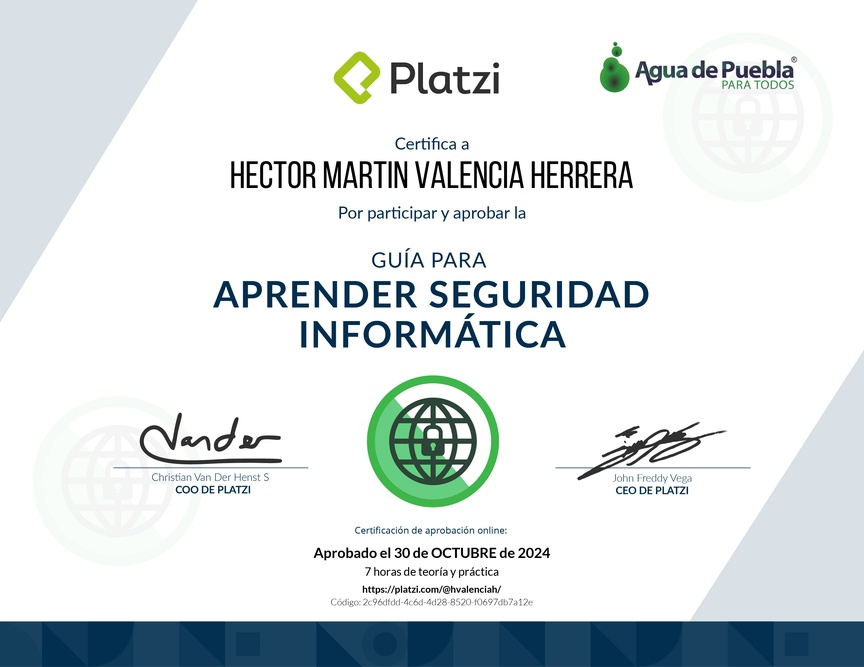 Diploma de Guía para Aprender Seguridad Informática
