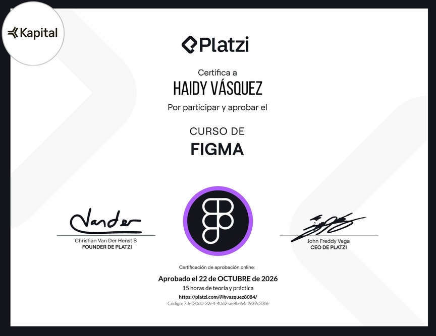 Diploma del Curso de Figma