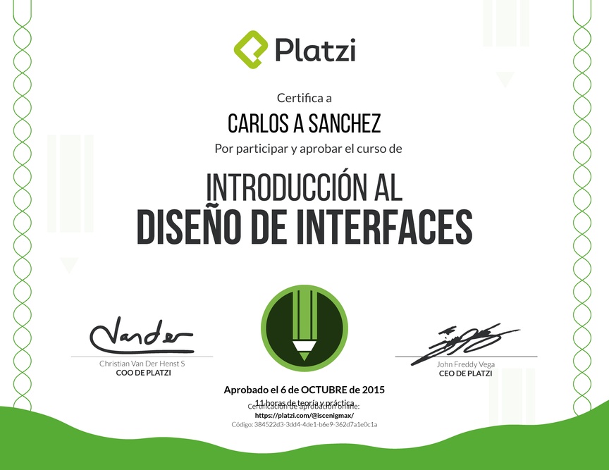 Diploma de Introducción al Diseño de Interfaces 2017