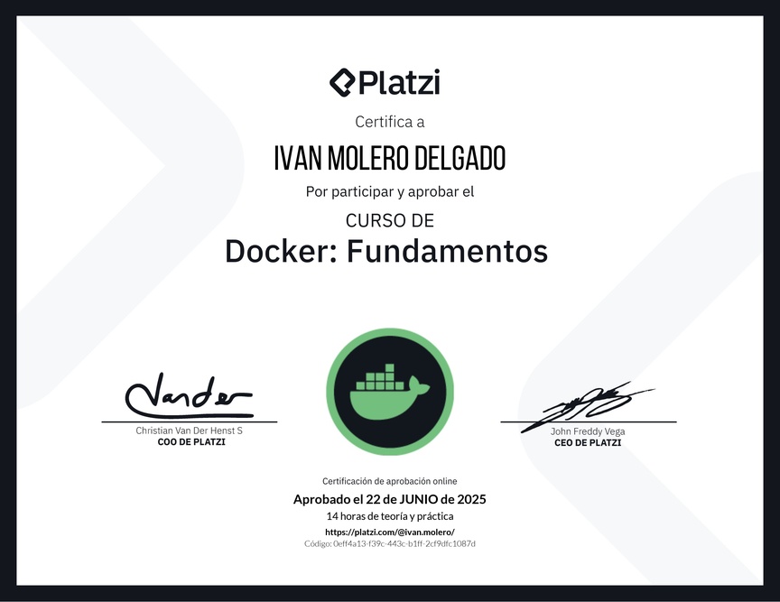 Diploma del Curso de Docker: Fundamentos