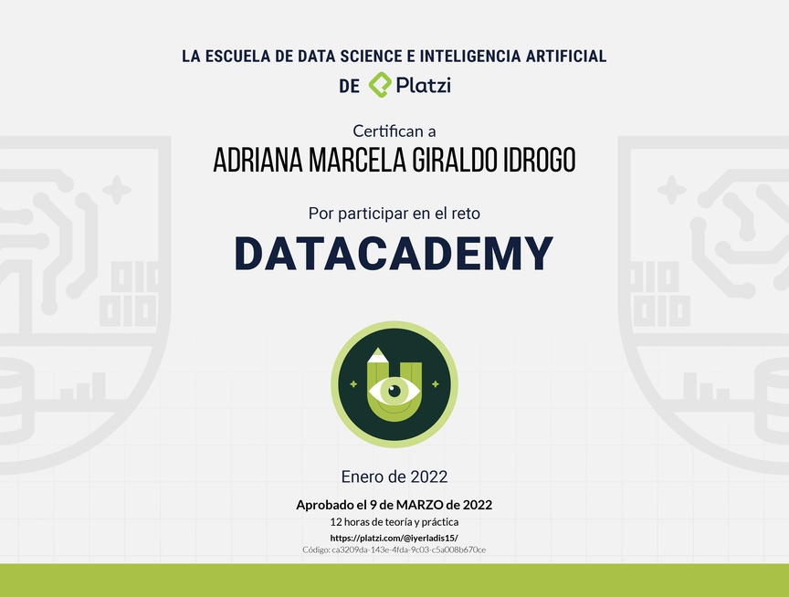 Diploma de Datacademy