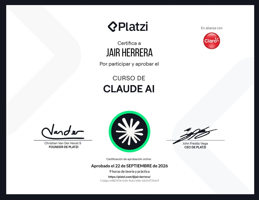 Diploma del Curso de Claude AI