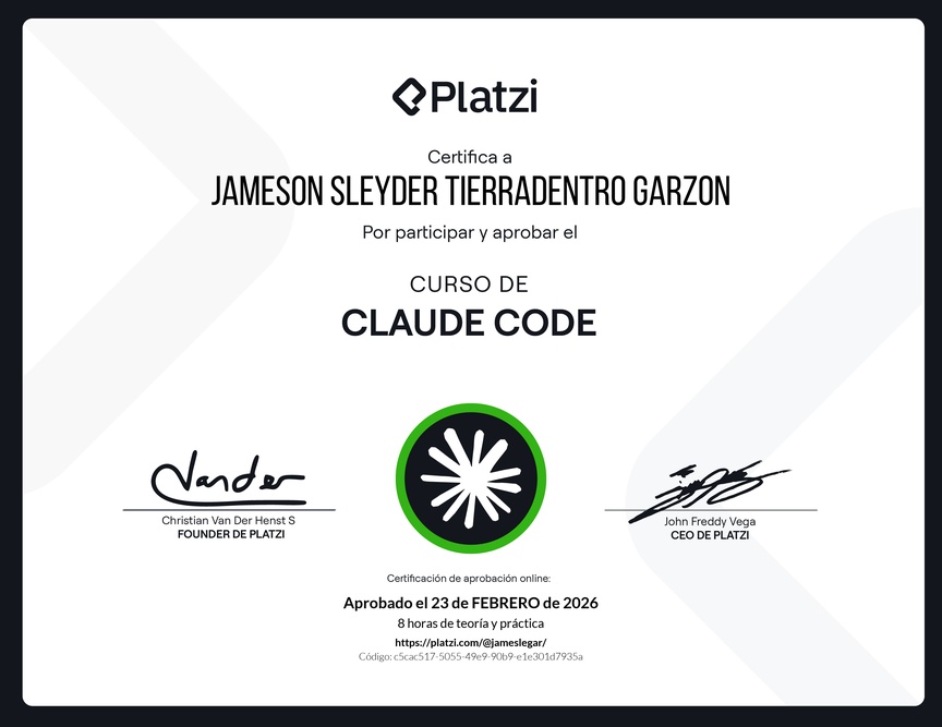 Diploma del Curso de Claude Code