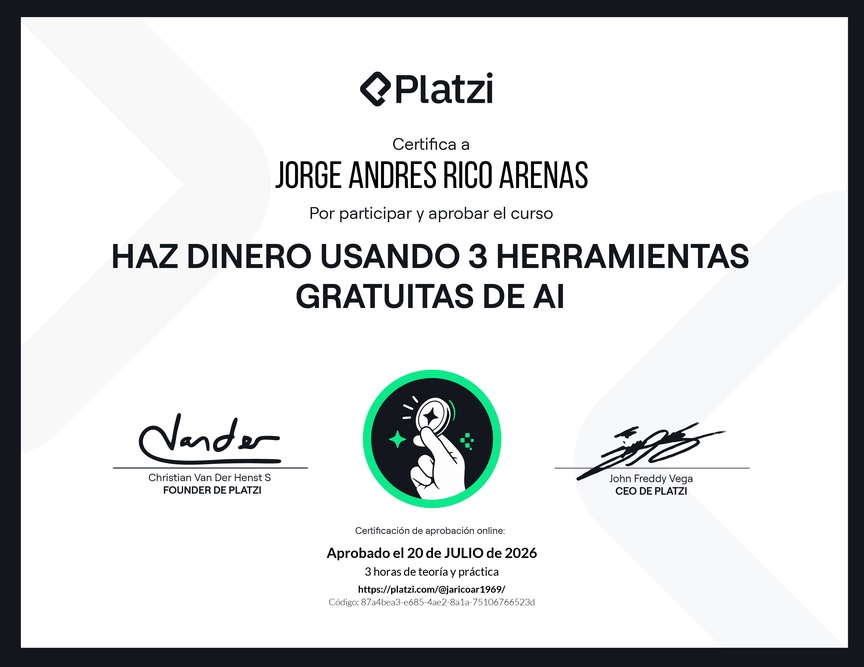 Diploma de Monetiza tu talento: Haz dinero con AI gratuita