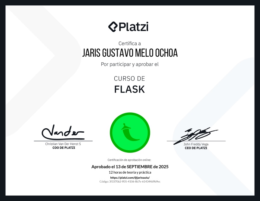 Diploma del Curso de Flask