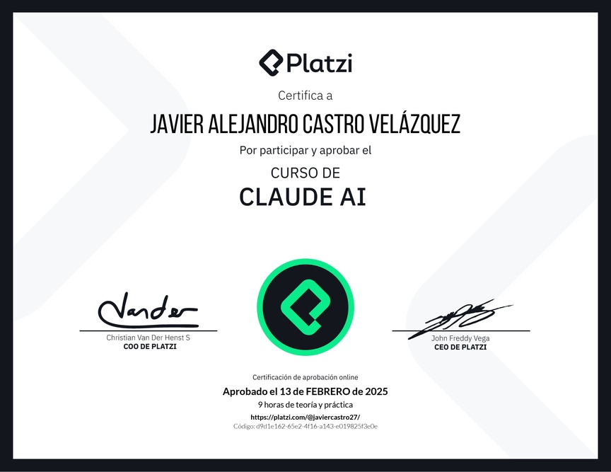 Diploma del Curso de Claude AI