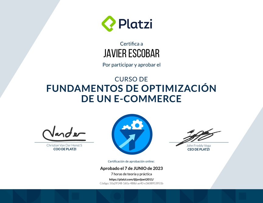 Diploma del Curso de Generación de Tráfico para E-commerce