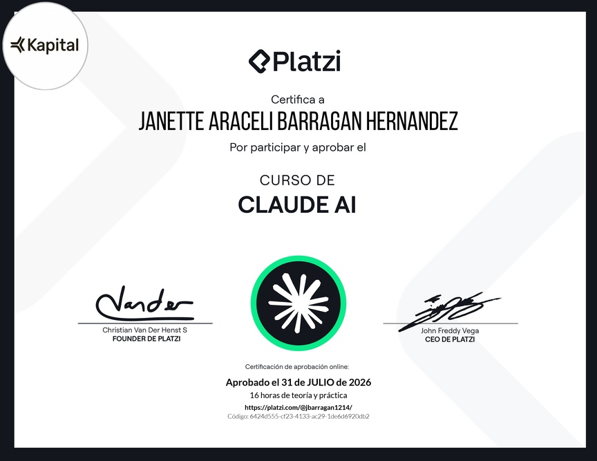 Diploma del Curso de Claude AI