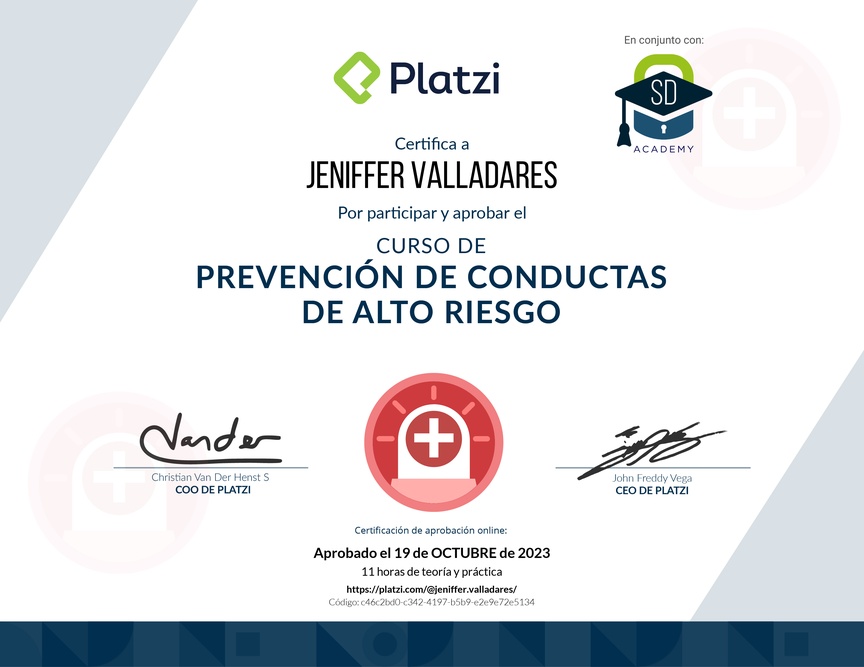 Diploma del Curso de Cómo Brindar Apoyo Emocional para tu Equipo