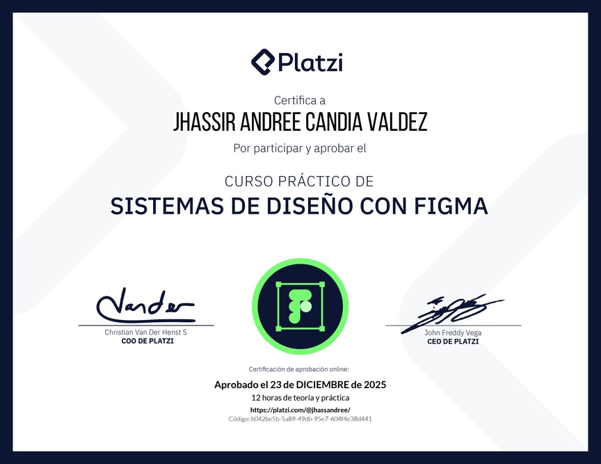 Diploma del Curso Práctico de Sistemas de Diseño con Figma
