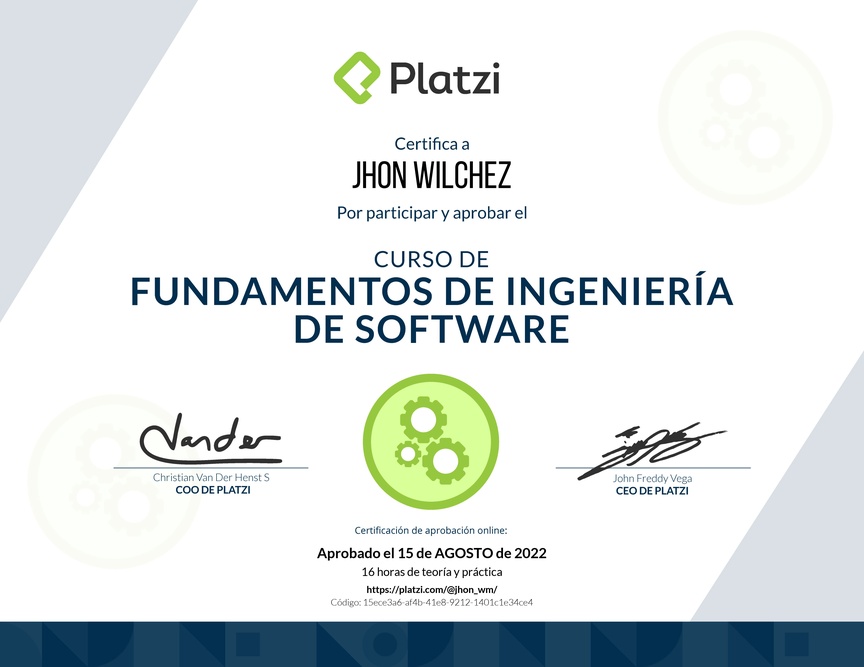 Diploma de Fundamentos de Ingeniería de Software