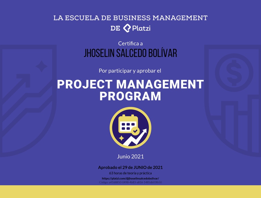 Diploma de Project Management Program