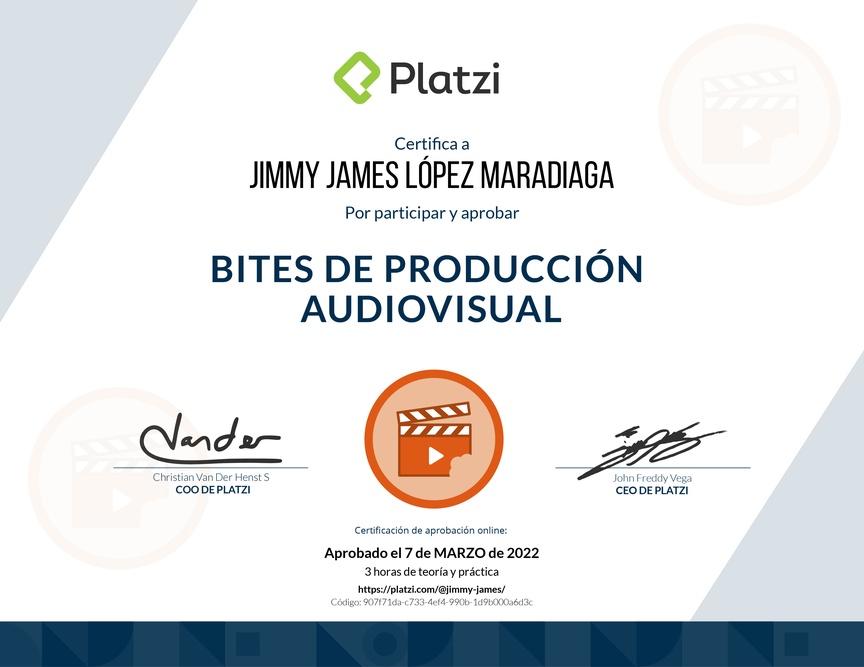 Diploma de Bites de Producción Audiovisual