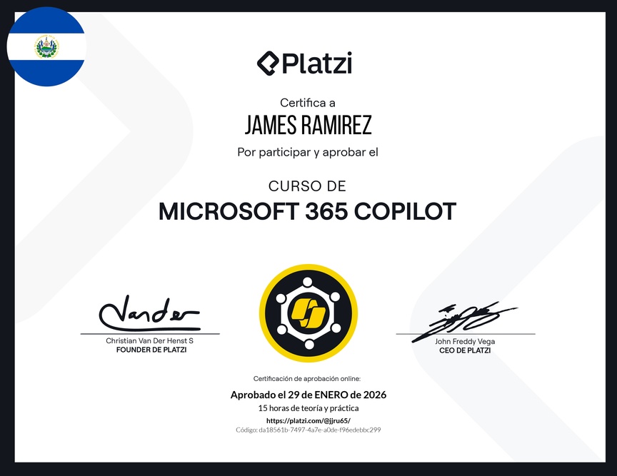 Diploma del Curso de Microsoft 365 Copilot