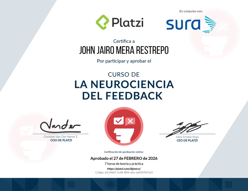 Diploma de Audiocurso sobre la Neurociencia del Feedback