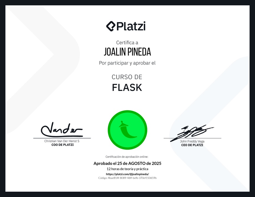 Diploma del Curso de Flask