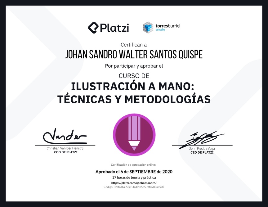 Diploma del Curso de Ilustración a Mano: Técnicas y Metodologías