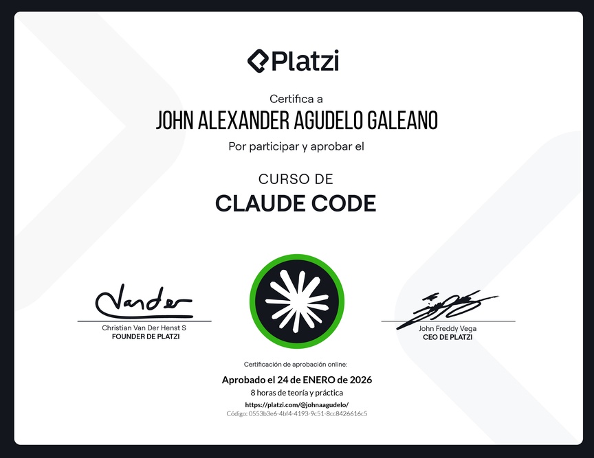 Diploma del Curso de Claude Code