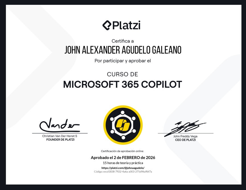 Diploma del Curso de Microsoft 365 Copilot