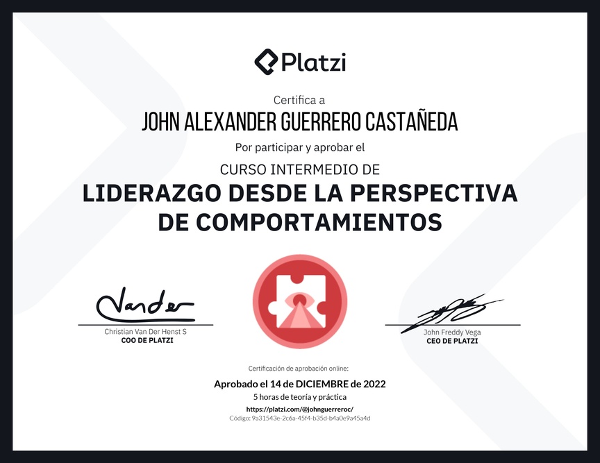 Diploma del Curso Intermedio de Liderazgo: Identifica los Tipos de Liderazgo