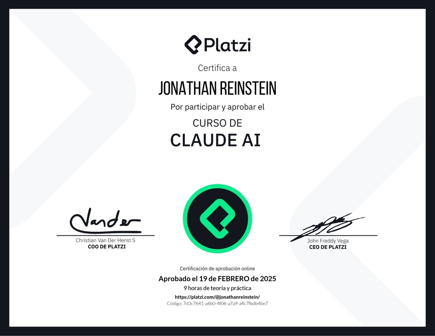 Diploma del Curso de Claude AI