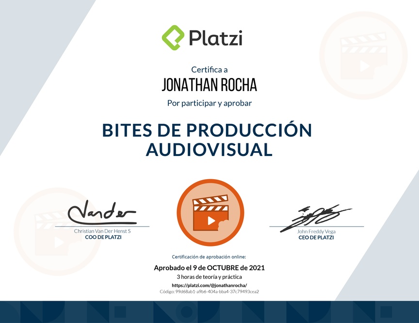 Diploma de Bites de Producción Audiovisual