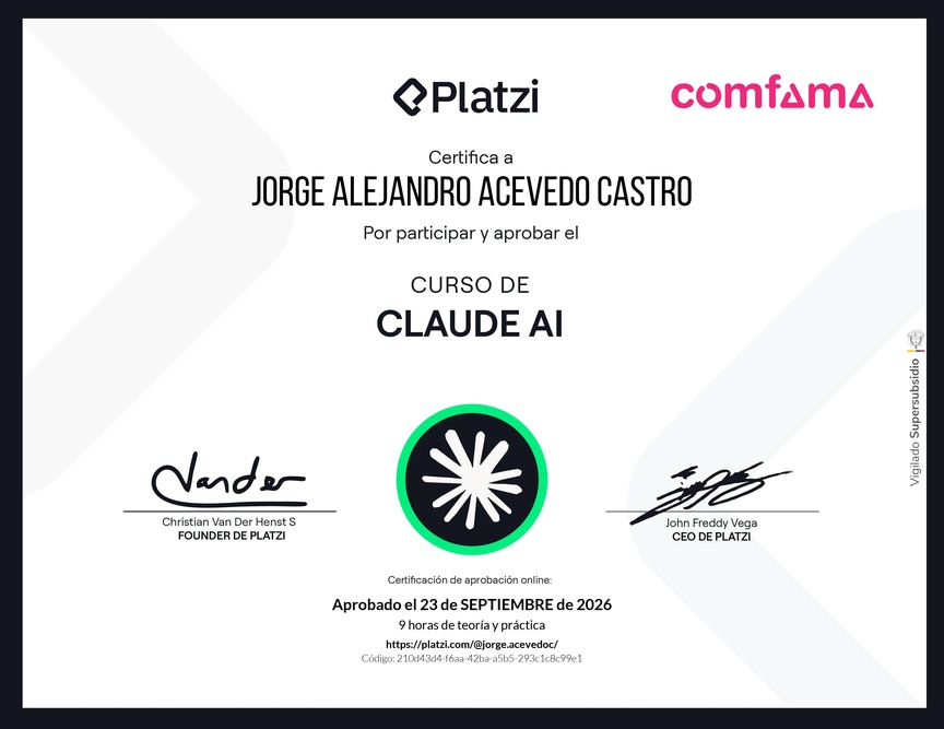 Diploma del Curso de Claude AI