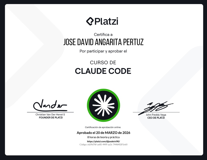 Diploma del Curso de Claude Code