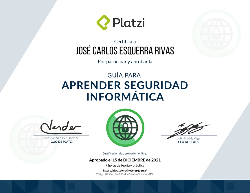 Diploma de Guía para Aprender Seguridad Informática