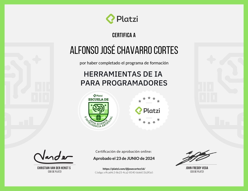 Diploma de la Ruta de Aprendizaje de Herramientas de AI para Programadores
