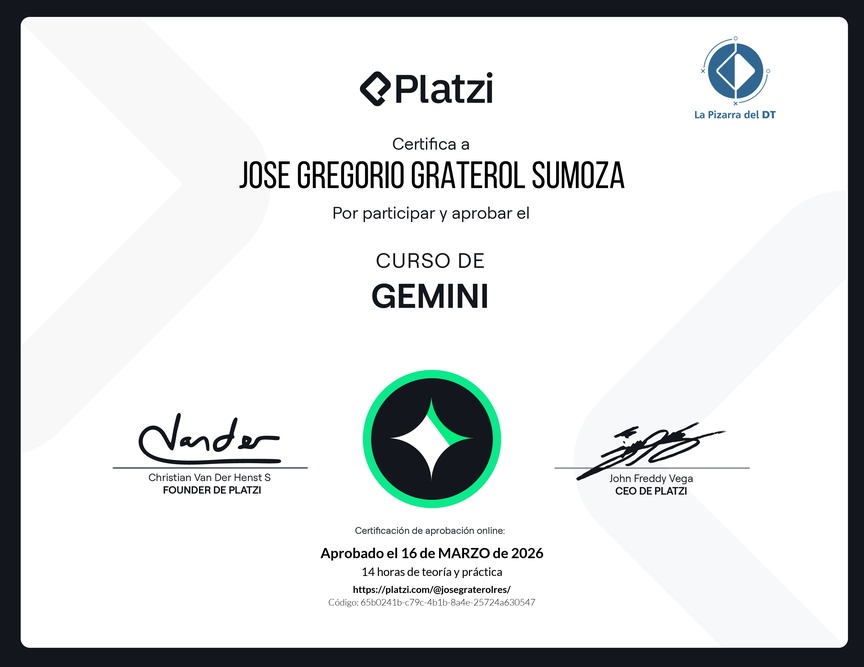 Diploma del Curso de Gemini