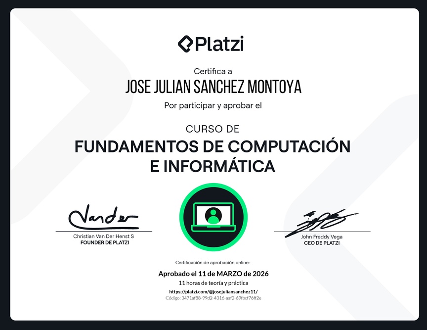 Diploma del Curso de Fundamentos de Computación e Informática (old)