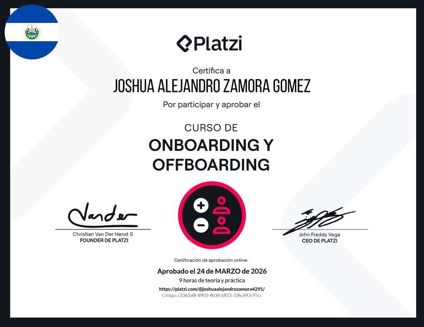 Diploma del Curso de Onboarding y Offboarding