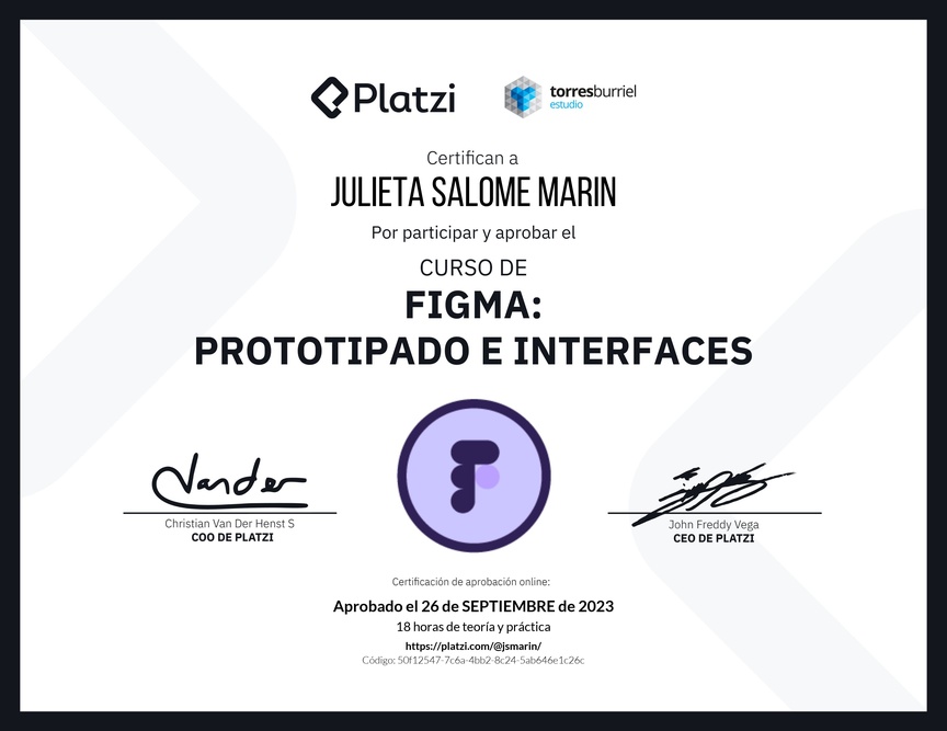 Diploma del Curso Básico de Figma - 2022