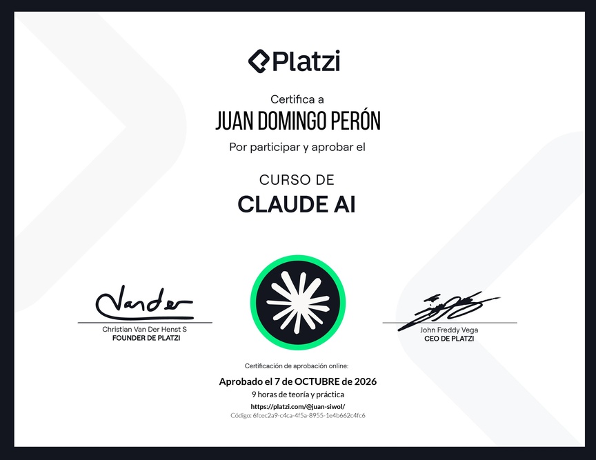 Diploma del Curso de Claude AI