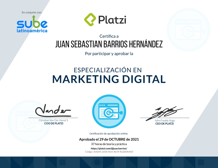 Diploma de Especialización en Marketing Digital