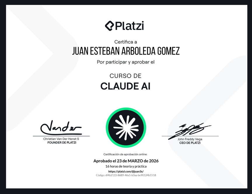 Diploma del Curso de Claude AI