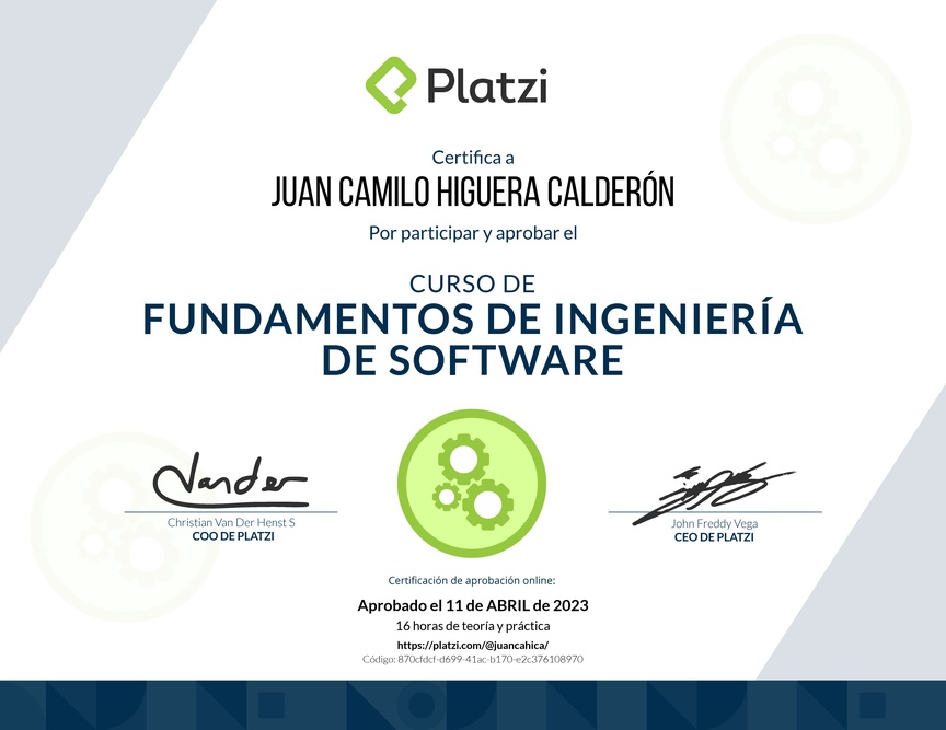 Diploma de Fundamentos de Ingeniería de Software