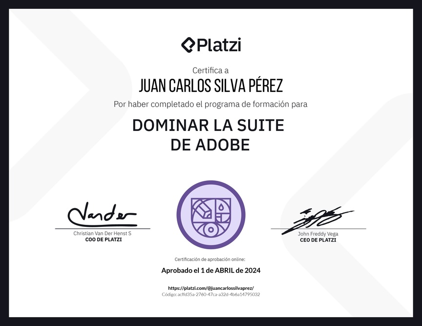 Diploma de la Ruta de Aprendizaje de Domina la Suite de Adobe
